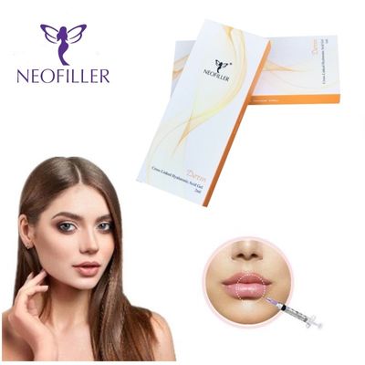 Neofiller 1ml 2ml মুখ নাক ঠোঁট প্রসারিত হাইয়ালুরোনিক ডার্মাল ফিলার 24mg/Ml