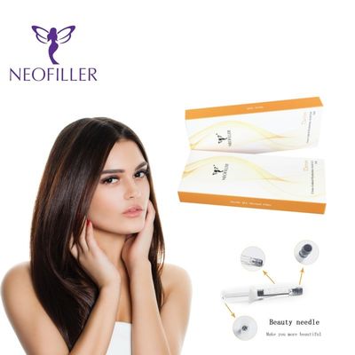 Neofiller 24mg-ml হাইয়ালুরোনিক অ্যাসিড ডার্মাল ফিলার ইনজেকশনযোগ্য জেল ঝাঁকুনি হ্রাস মুখের বর্ধন