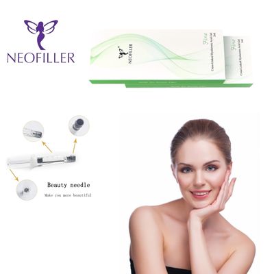Neofiller 5ml Hyaluronic Acid Dermal Filler 24mg-ml ইনজেকশনযোগ্য জেল সিরিং মুখের পুনরুজ্জীবিতকরণ বৃদ্ধি