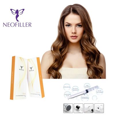Neofiller 24mg-ml হাইয়ালুরোনিক অ্যাসিড ডার্মাল ফিলার ইনজেকশনযোগ্য জেল ঝাঁকুনি হ্রাস মুখের বর্ধন