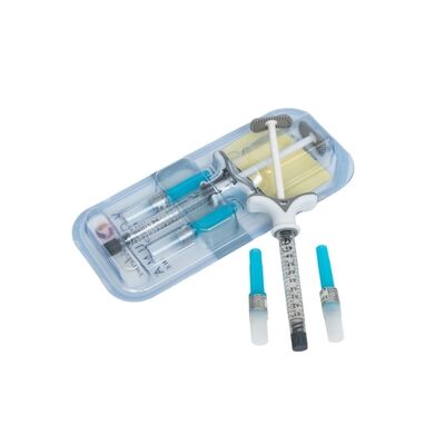 ৯-১২ মাস স্থায়ীত্বের জন্য ২×১ মিলি সিরিঞ্জে ক্রস-লিঙ্কড হায়ালুরোনিক অ্যাসিড সহ জুভেডার্ম ডার্মাল ফিলার