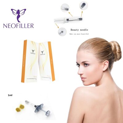 মুখের ইনজেকশন সাইট হাইয়ালুরোনিক অ্যাসিড ডার্মাল ফিলার যা 24mgml হাইয়ালুরোনিক অ্যাসিড ঘনত্বের বৈশিষ্ট্যযুক্ত যা ত্বকের হাইড্রেশন এবং স্থিতিস্থাপকতা উন্নত করে