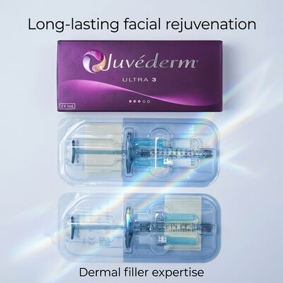 জেল ফর্মুলেশন Juvederm Dermal Filler 2x 1ml ভলিউম হাইপডার্মিক ইনজেকশন গভীরতা চিকিৎসা প্রসাধনী অ্যাপ্লিকেশনের জন্য উপযুক্ত