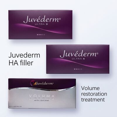 জেল ফর্মুলেশন Juvederm Dermal Filler 2x 1ml ভলিউম হাইপডার্মিক ইনজেকশন গভীরতা চিকিৎসা প্রসাধনী অ্যাপ্লিকেশনের জন্য উপযুক্ত