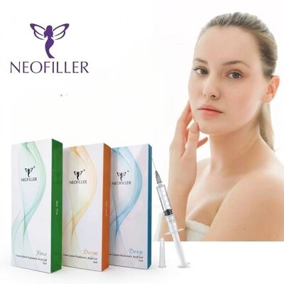 Neofiller ক্রস-লিঙ্কড হাইয়ালুরোনিক এসিড ডার্মাল ফিলার ইনজেকশনযোগ্য জেল চিবুক ঠোঁট ফিলার মুখের আয়তন বৃদ্ধি