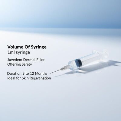 সিরিংয়ের পরিমাণ 1 মিলি সিরিং Juvederm Dermal Filler Safety Offering Duration 9 থেকে 12 মাস ত্বকের পুনরুজ্জীবনের জন্য আদর্শ