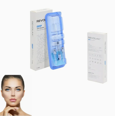 মসৃণ এবং ইলাস্টিক জেলসংগত Revolax Dermal Filler সূক্ষ্ম গভীর Sub-Q ইনজেকশনযোগ্য জেল 2-25°C এ সংরক্ষণ করুন মুখের ভলিউম পুনরুদ্ধারের জন্য আদর্শ