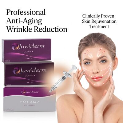 Juvederm Ultra 4 চিবুকের ফিলার হায়ালুরোনিক অ্যাসিড ডার্মাল ফিলার জলাইন কনট্যুরিংয়ের জন্য 24mg/ml