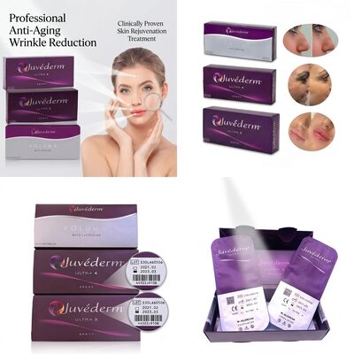 Juvederm Ultra 4 চিবুকের ফিলার হায়ালুরোনিক অ্যাসিড ডার্মাল ফিলার জলাইন কনট্যুরিংয়ের জন্য 24mg/ml