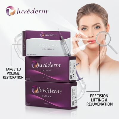 Juvederm Ultra 4 চিবুকের ফিলার হায়ালুরোনিক অ্যাসিড ডার্মাল ফিলার জলাইন কনট্যুরিংয়ের জন্য 24mg/ml