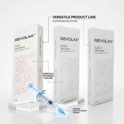 Revolax Sub-Q Full Face Filler Monophasic Hyaluronic Acid Dermal Filler 1.1ml মুখের আয়তন পুনরুদ্ধারের জন্য