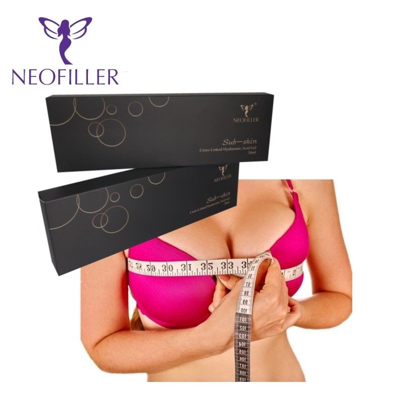 হ্যালুরোনিক অ্যাসিড ত্বকের উপর ঝাঁকুনি মসৃণ করার জন্য মুখের চিবুক ঠোঁট এবং শরীরের