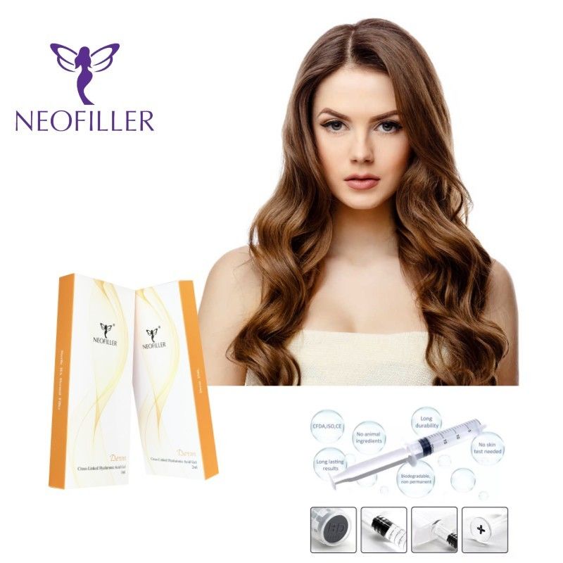 Neofiller 24mg-ml হাইয়ালুরোনিক অ্যাসিড ডার্মাল ফিলার ইনজেকশনযোগ্য জেল ঝাঁকুনি হ্রাস মুখের বর্ধন