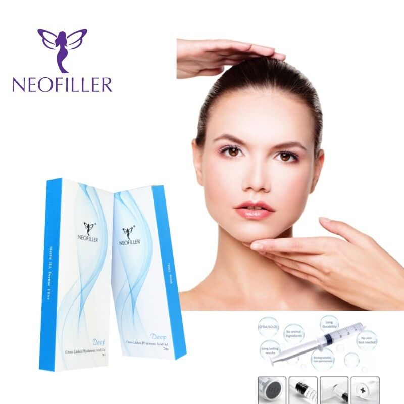 Neofiller 24mg-ml হাইয়ালুরোনিক এসিড ডার্মাল ফিলার স্বচ্ছ ইনজেকশনযোগ্য জেল 9-12 মাস দীর্ঘায়ু বৃদ্ধি
