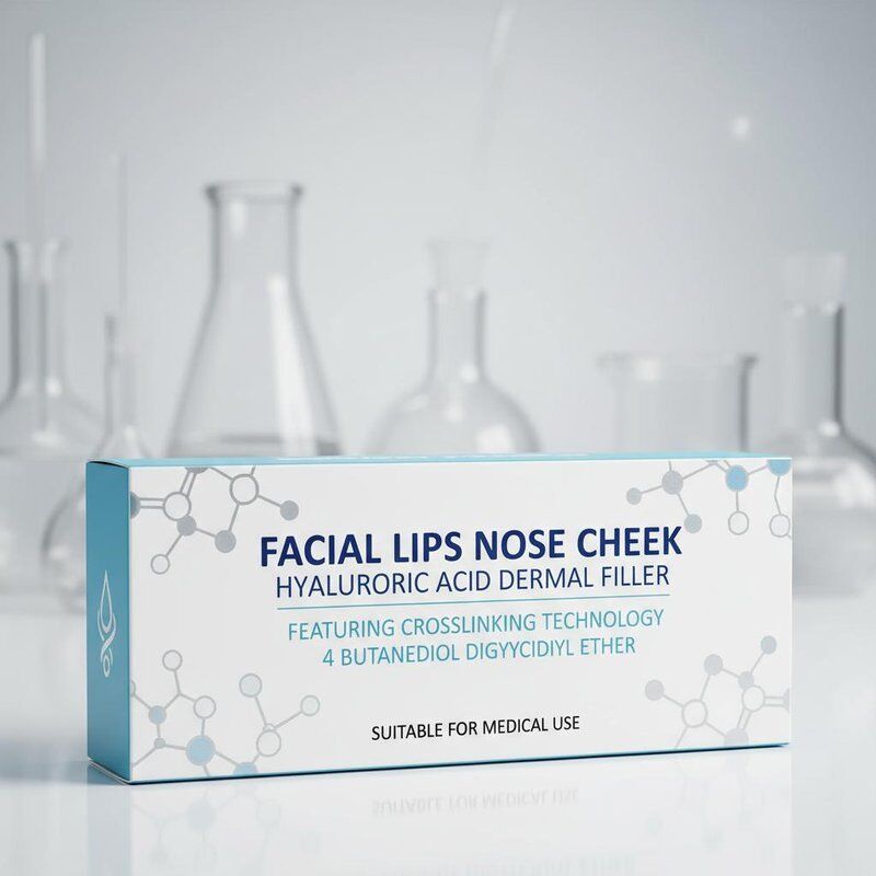 Facial Lips Nose Check Hyaluronic Acid Dermal Filler Featuring Crosslinkingtechnology 4 Butanediol Diglycidyl Ether Suitable for Medical