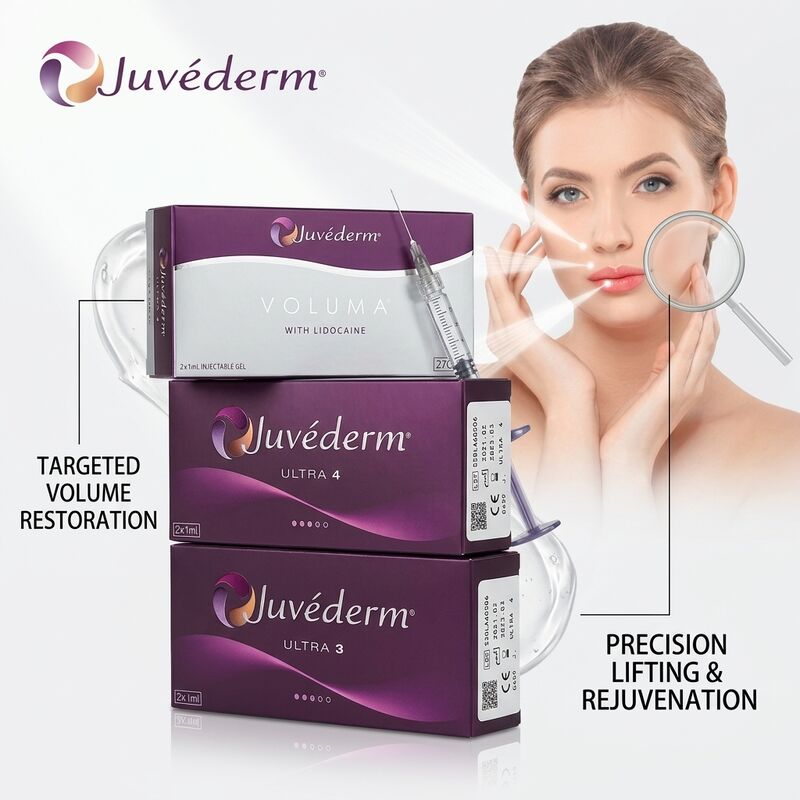 Juvederm Ultra 4 চিবুকের ফিলার হায়ালুরোনিক অ্যাসিড ডার্মাল ফিলার জলাইন কনট্যুরিংয়ের জন্য 24mg/ml