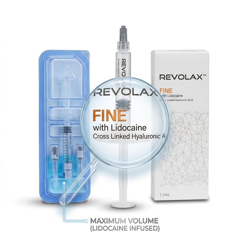 Revolax Sub-Q জাভলাইন ফিলার Monophasic Hyaluronic Acid Dermal Filler 1.1ml জাভলাইন কনট্যুরিং এর জন্য
